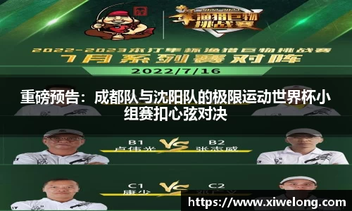 重磅预告：成都队与沈阳队的极限运动世界杯小组赛扣心弦对决